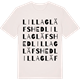 Vintage White t-shirt med Lilla Gläfshed ordlek t-shirt