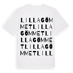 Lilla Gömmet ordlek t-shirt – ekologisk bomull t-shirt från Pinshirt