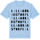 Blue Soul t-shirt med Lilla Göranstorp ordlek t-shirt