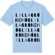 Blue Soul t-shirt med Lilla Grönehög ordlek t-shirt
