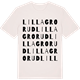 Vintage White t-shirt med Lilla Grorud ordlek t-shirt