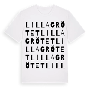 Lilla Grötet ordlek t-shirt – ekologisk bomull t-shirt från Pinshirt