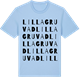 Blue Soul t-shirt med Lilla Gruvad ordlek t-shirt