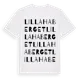 White t-shirt med Lilla Haberget ordlek t-shirt
