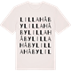 Vintage White t-shirt med Lilla Håby ordlek t-shirt