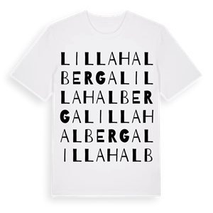 Lilla Halberga ordlek t-shirt – ekologisk bomull t-shirt från Pinshirt