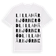 Lilla Härbjörneröd ordlek t-shirt