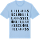 Blue Soul t-shirt med Lilla Hasselön ordlek t-shirt
