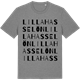 Mid Heather Gray t-shirt med Lilla Hasselön ordlek t-shirt