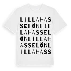 Lilla Hasselön ordlek t-shirt – ekologisk bomull t-shirt från Pinshirt