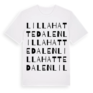 Lilla Hattedalen ordlek t-shirt – ekologisk bomull t-shirt från Pinshirt