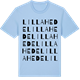 Blue Soul t-shirt med Lilla Hede ordlek t-shirt