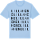Blue Soul t-shirt med Lilla Hene ordlek t-shirt
