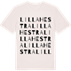 Vintage White t-shirt med Lilla Hestra ordlek t-shirt