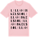 Pink Cotton t-shirt med Lilla Hinkelsbo ordlek t-shirt