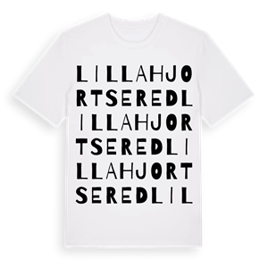 Lilla Hjortsered ordlek t-shirt – ekologisk bomull t-shirt från Pinshirt