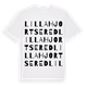Lilla Hjortsered ordlek t-shirt