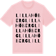 Pink Cotton t-shirt med Lilla Höberg ordlek t-shirt