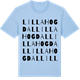 Blue Soul t-shirt med Lilla Hogdal ordlek t-shirt