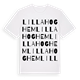 Lilla Hoghem ordlek t-shirt