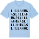 Blue Soul t-shirt med Lilla Hökås ordlek t-shirt