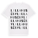 Lilla Huseby ordlek t-shirt