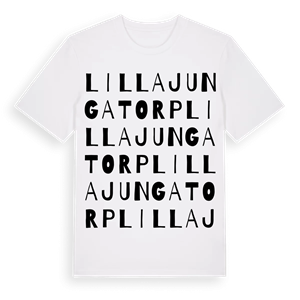 Lilla Jungatorp ordlek t-shirt – ekologisk bomull t-shirt från Pinshirt