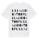 White t-shirt med Lilla Jungatorp ordlek t-shirt