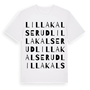 Lilla Kalserud ordlek t-shirt – ekologisk bomull t-shirt från Pinshirt