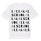 Lilla Kalserud ordlek t-shirt