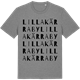 Mid Heather Gray t-shirt med Lilla Kärraby ordlek t-shirt