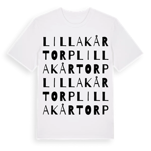Lilla Kårtorp ordlek t-shirt – ekologisk bomull t-shirt från Pinshirt