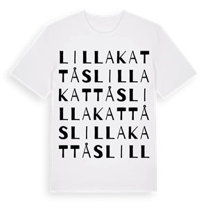 Lilla Kattås ordlek t-shirt – ekologisk bomull t-shirt från Pinshirt