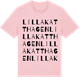 Pink Cotton t-shirt med Lilla Katthagen ordlek t-shirt