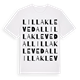 Lilla Klevedal ordlek t-shirt
