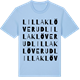 Blue Soul t-shirt med Lilla Klöverud ordlek t-shirt