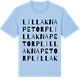 Blue Soul t-shirt med Lilla Knapetorp ordlek t-shirt