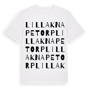 Lilla Knapetorp ordlek t-shirt – ekologisk bomull t-shirt från Pinshirt