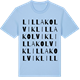 Blue Soul t-shirt med Lilla Kolvik ordlek t-shirt