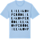 Blue Soul t-shirt med Lilla Komperöd ordlek t-shirt