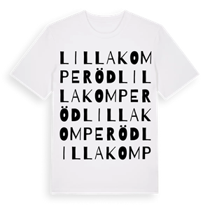 Lilla Komperöd ordlek t-shirt – ekologisk bomull t-shirt från Pinshirt