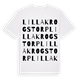 Lilla Krogstorp ordlek t-shirt