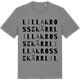 Mid Heather Gray t-shirt med Lilla Krossekärr ordlek t-shirt