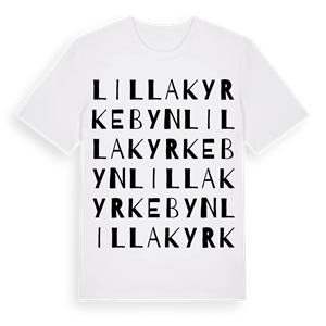 Lilla Kyrkebyn ordlek t-shirt – ekologisk bomull t-shirt från Pinshirt