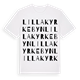 Lilla Kyrkebyn ordlek t-shirt