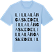 Blue Soul t-shirt med Lilla Långaskede ordlek t-shirt