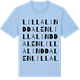 Blue Soul t-shirt med Lilla Linddalen ordlek t-shirt
