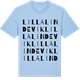 Blue Soul t-shirt med Lilla Lindevik ordlek t-shirt