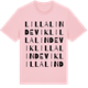 Pink Cotton t-shirt med Lilla Lindevik ordlek t-shirt