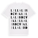 Lilla Lindevik ordlek t-shirt